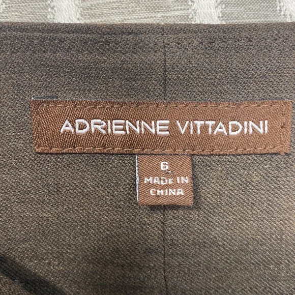 Adrienne Vittadini Pencil Skirt Fully Lined Size 6 Brown - Picture 3 of 5